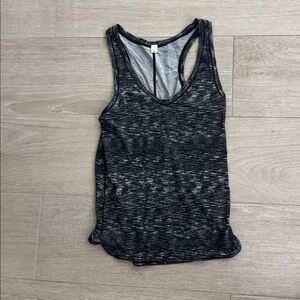 lululemon athletica Black and Gray Tank Top